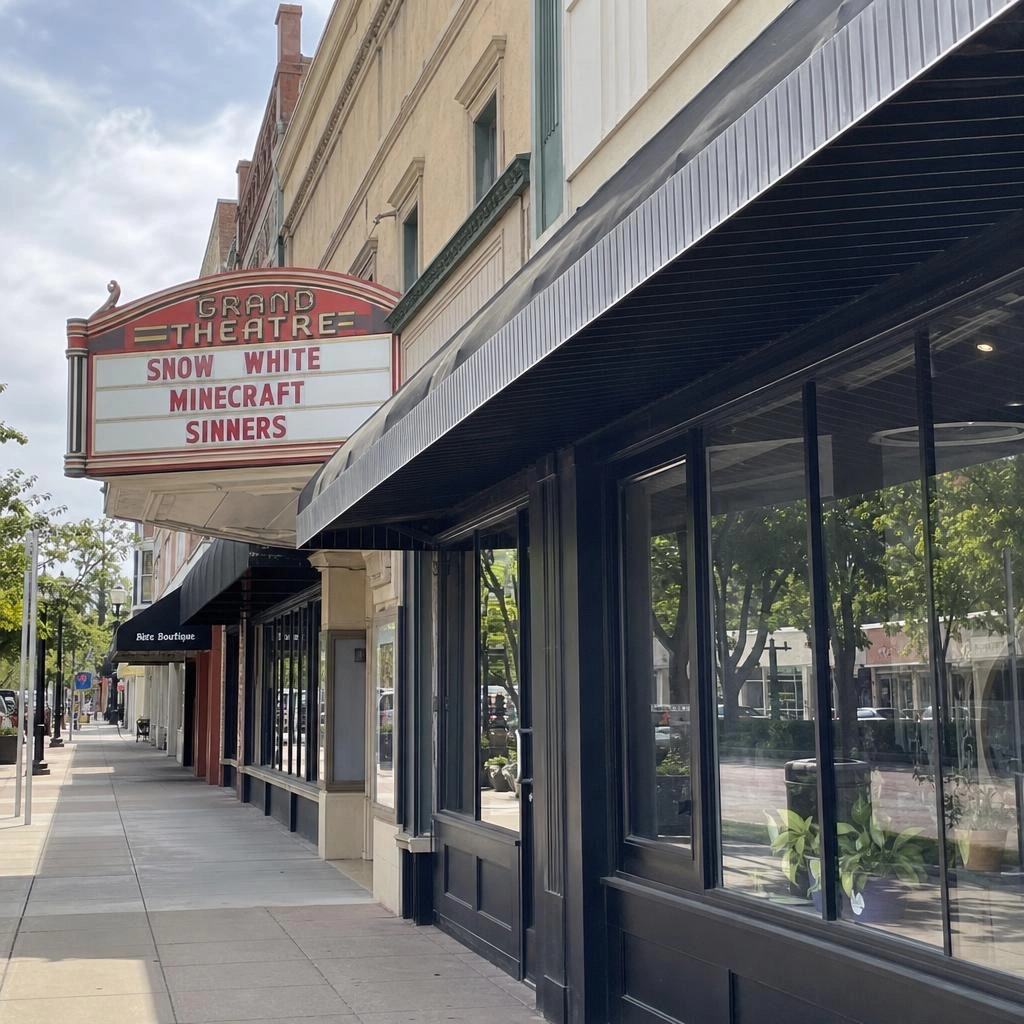 Historic Grand Theatre in downtown Tracy California
